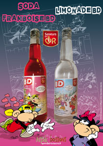 Affiche soda limonade BD pour caf bar, fabriqu  Hnin Beaumont 