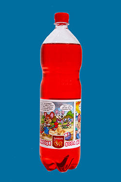 Bouteille Soda Framboise BD, boisson du nord pas de calais